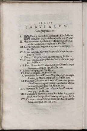 Series Tabularum Geographicarum.