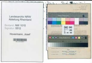 Entnazifizierung Josef Hovermann , geb. 07.02.1906 (Schneider)
