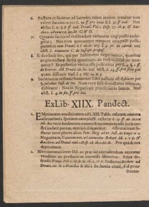 Ex Lib. XIIX. Pandect.