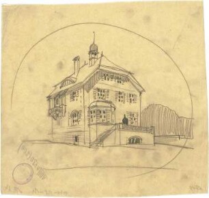 Pfann, Paul; Pöcking; Landhaus Prof. Dr. Soxhlet - Perspektive