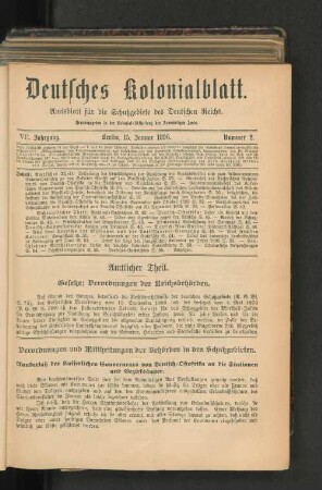 Runderlaß des Kaiserlichen Gouverneurs von Deutsch-Ostafrika an die Stationen und Bezirksämter.