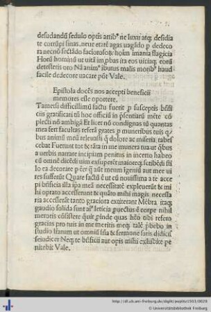 Epistola docens nos …