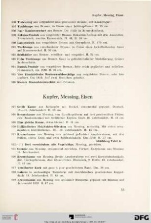 Kupfer, Messing, Eisen (Nr. 907-991)