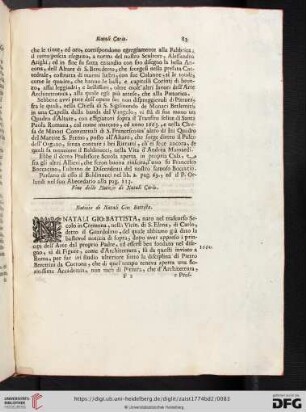 Notizie di Natali Gio: Battista