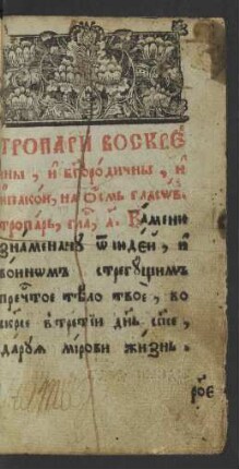 Tropari voskresny (Druck)