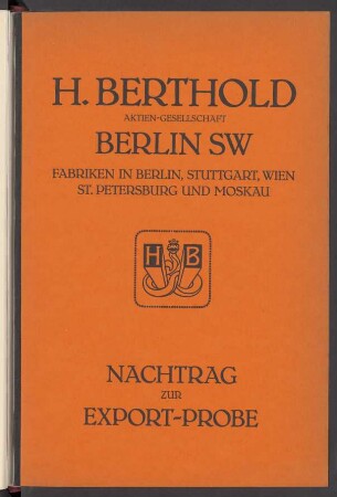 Nachtrag zur Export-Probe
