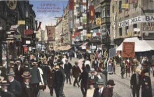 Leipzig: Grimmaische Straße während der Messe