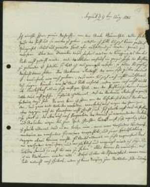 Brief von Albrecht Wilhelm Roth an Friedrich Julius Voigt