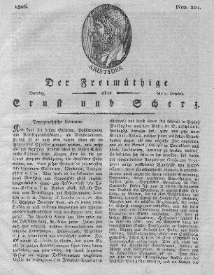 Nro. 201, Dienstag den 7. October 1806