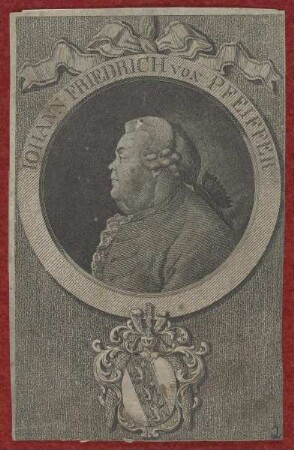 Bildnis des Iohann Friedrich von Pfeiffer