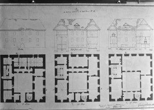 Sammelband: Fassaden und Türme — Plan des Akademiegebäudes in der Stadt Pernau