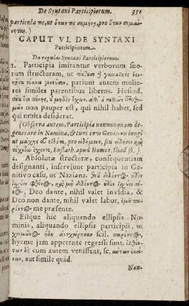 Caput VI. De Syntaxi Participiorum.