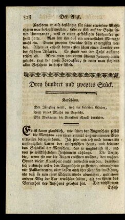 Drey hundert und zweytes Stück