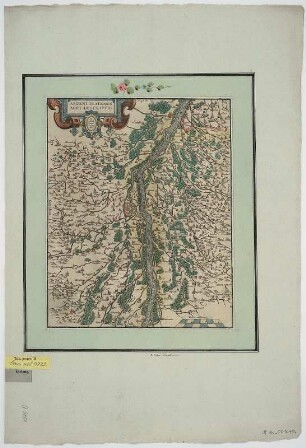 Gebietskarte von Straßburg, 1:770 000, Holzschnitt, 1570