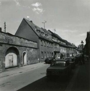 Oederan, Enge Gasse 11-17. Wohnhäuser. Straßenansicht