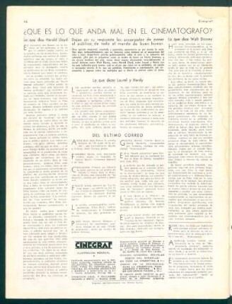 Del último correo