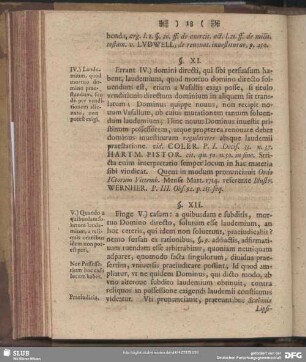 §. XII. [Casus V. Si quidam Laudemium soluerint reliquis hoc praejudicare nequit]