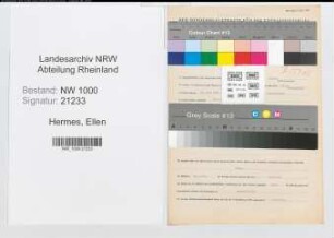 Entnazifizierung Ellen Hermes, geb. 31.05.1900 (Sekretaerin)