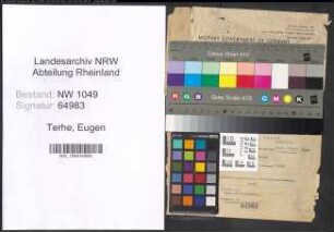 Entnazifizierung Eugen Terh#e , geb. 17.12.1901 (Verwaltungsbeamter)