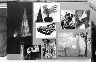 Freiburg: Schwarzes Kloster; Ausstellung: Freiburg, Tafel: rund um's Münster