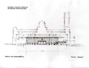 Gsaenger, Gustav; München; "FORUM", Deutsches Museum, Bibliothek - Ludwigsbrücke (Ansicht)