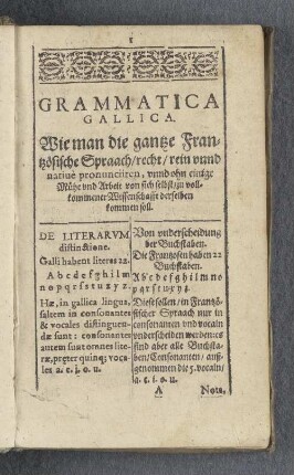 Grammatica gallica.