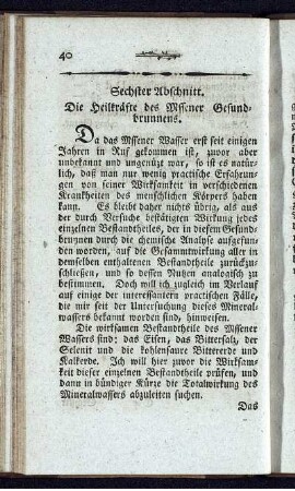 Sechster Abschnitt. Die Heilkräfte des Mssener Gesundbrunnens