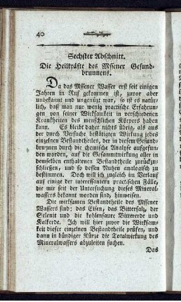 Sechster Abschnitt. Die Heilkräfte des Mssener Gesundbrunnens