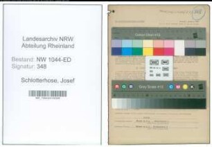 Entnazifizierung Josef Schlotterhose , geb. 30.09.1898 (Volksschullehrer)