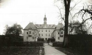 Dittersbach (Dürrröhrsdorf-Dittersbach). Schloss (1555-1563, Veränderung 18. Jh. und 1820-1840). Ansicht von Südwest