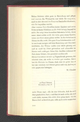 An Frau Herder Darmstadt, den 3. September 1776