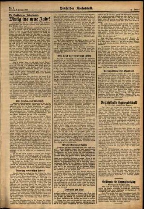 Zweite Ausgabe vom Montag, den 04. Januar 1937.