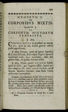 Membrum II. De Corporibus Mixtis