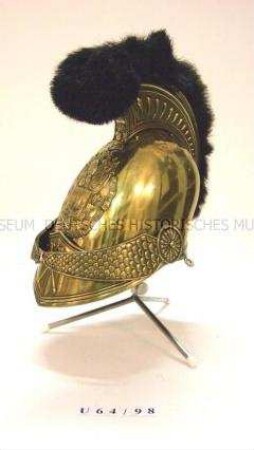 Helm (Modell 1825 ?) für Mannschaften, Feuerwehr, Frankreich