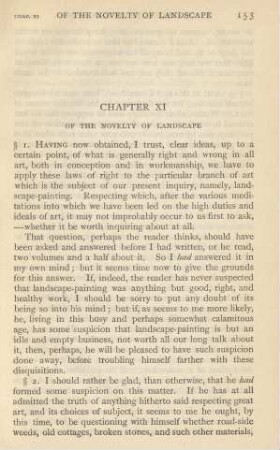 Chapter XI. - Of the novelty of landscape
