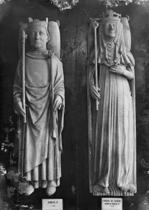 Grabfigur Charles VI. und der Isabeau de Bavière