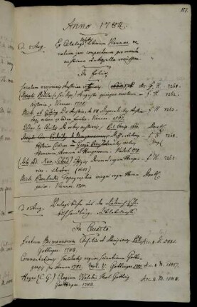 Ex Catalogo Mscpto. librorum Viennae [...]. - Verlagsbücher aus der Dieterichschen Buchhandlung. Jubilatemesse.
