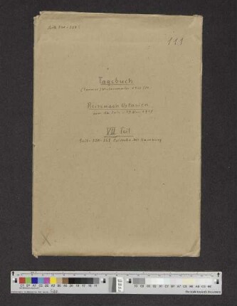 Band 111: (Sommer) Wintersemester 1929/1930, Hamburg