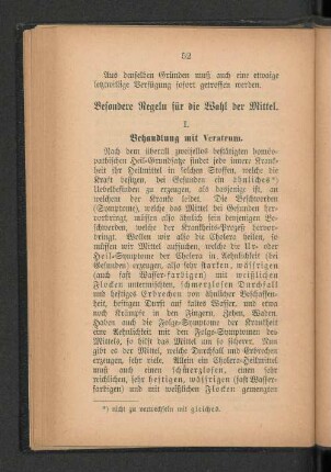 Besondere Regeln für die Wahl der Mittel.