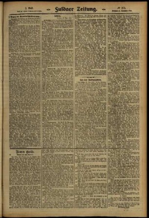 Zweite Ausgabe vom Mittwoch, den 27. November 1912.