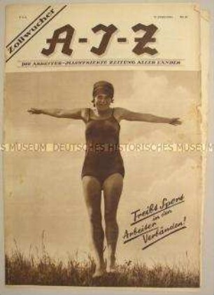 Proletarische Wochenzeitschrift "A-I-Z" u.a. über den Arbeitersport