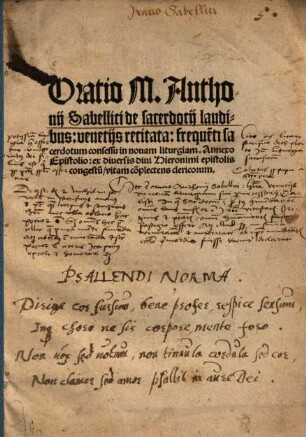 Oratio de sacerdotii laudibus