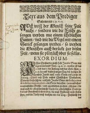 [Eine Christliche Leichpredigt.]