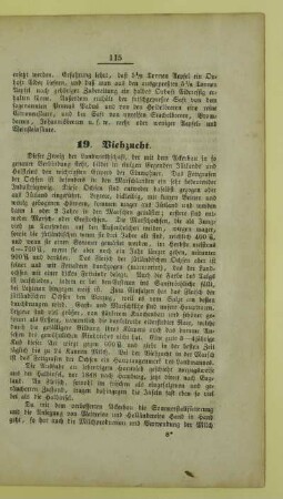 19. Viehzucht