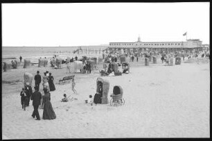 Swinemünde. Herrenbad mit Strandleben
