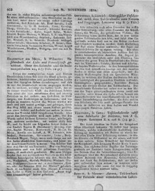 Berlin, b. Maurer: Aurora, Taschenbuch für Freunde einer unterhaltenden Lektüre. Herausgegeben von Karl Müchler. M. e. Titelk. VIII. u. 304 S. [1803]