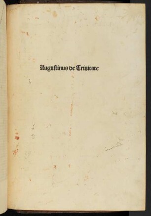Augustinus de Trinitate