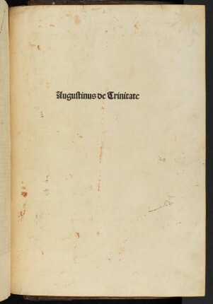 Augustinus de Trinitate