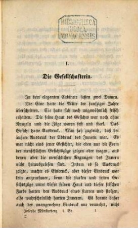 Josephe Münsterberg : Roman in drei Bänden. 1