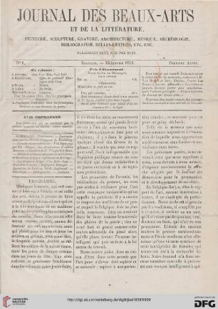 Nr. 1 (15. Janvier 1859)